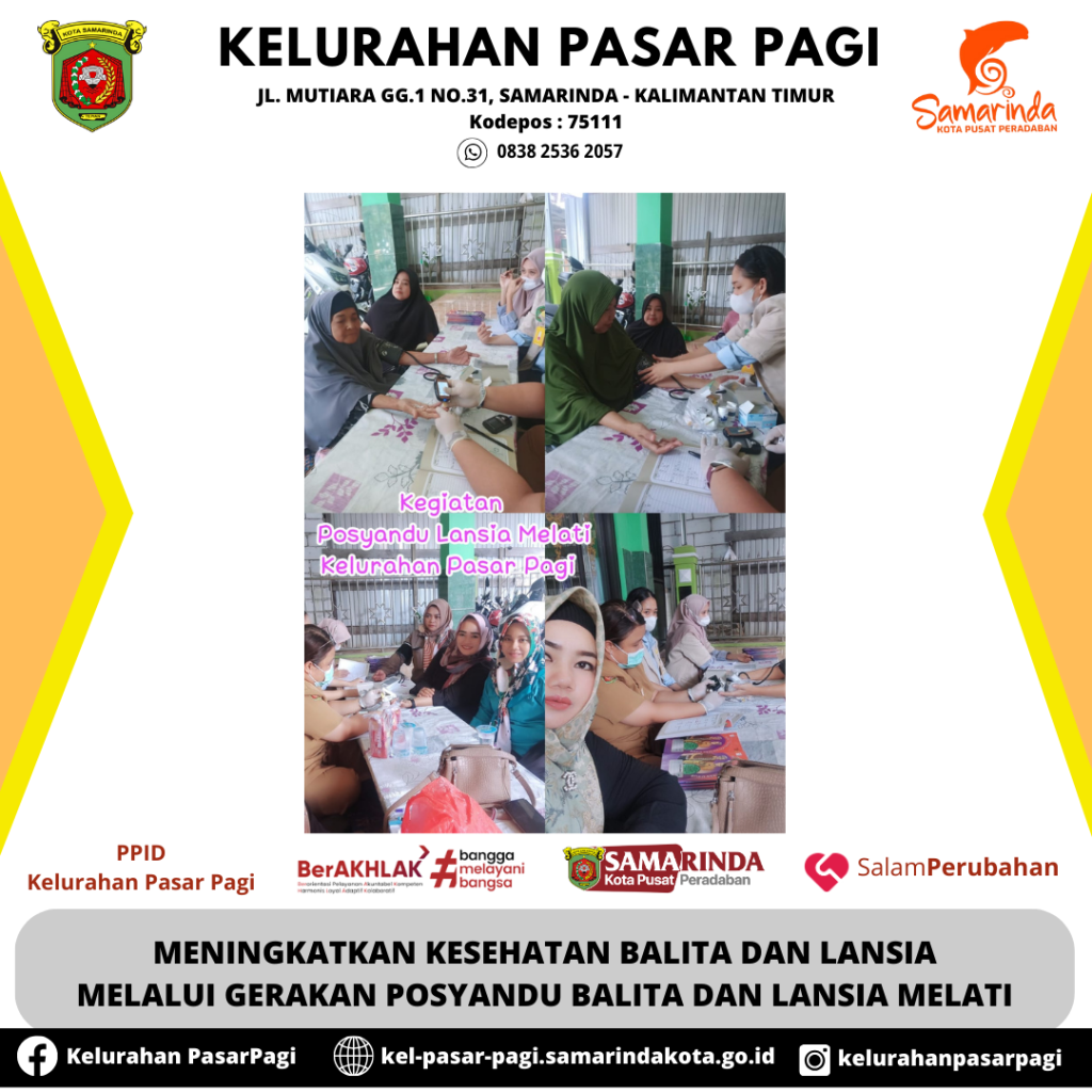 MENINGKATKAN KESEHATAN BALITA DAN LANSIA MELALUI GERAKAN POSYANDU BALITA DAN LANSIA MELATI