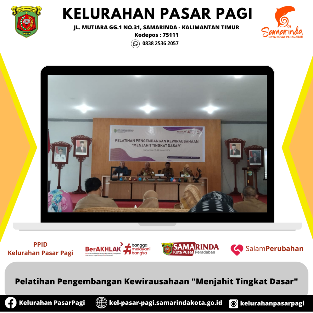 Pelatihan Pengembangan Kewirausahaan "Menjahit Tingkat Dasar"