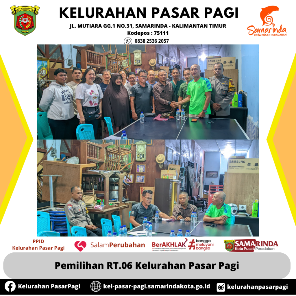 Pemilihan RT.06 Kelurahan Pasar Pagi