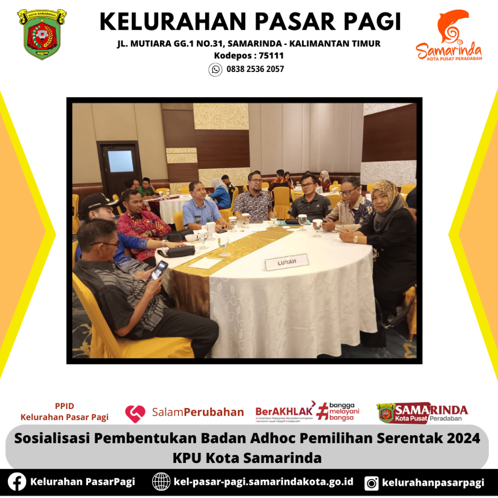 Sosialisasi Pembentukan Badan Adhoc Pemilihan Serentak Tahun 2024