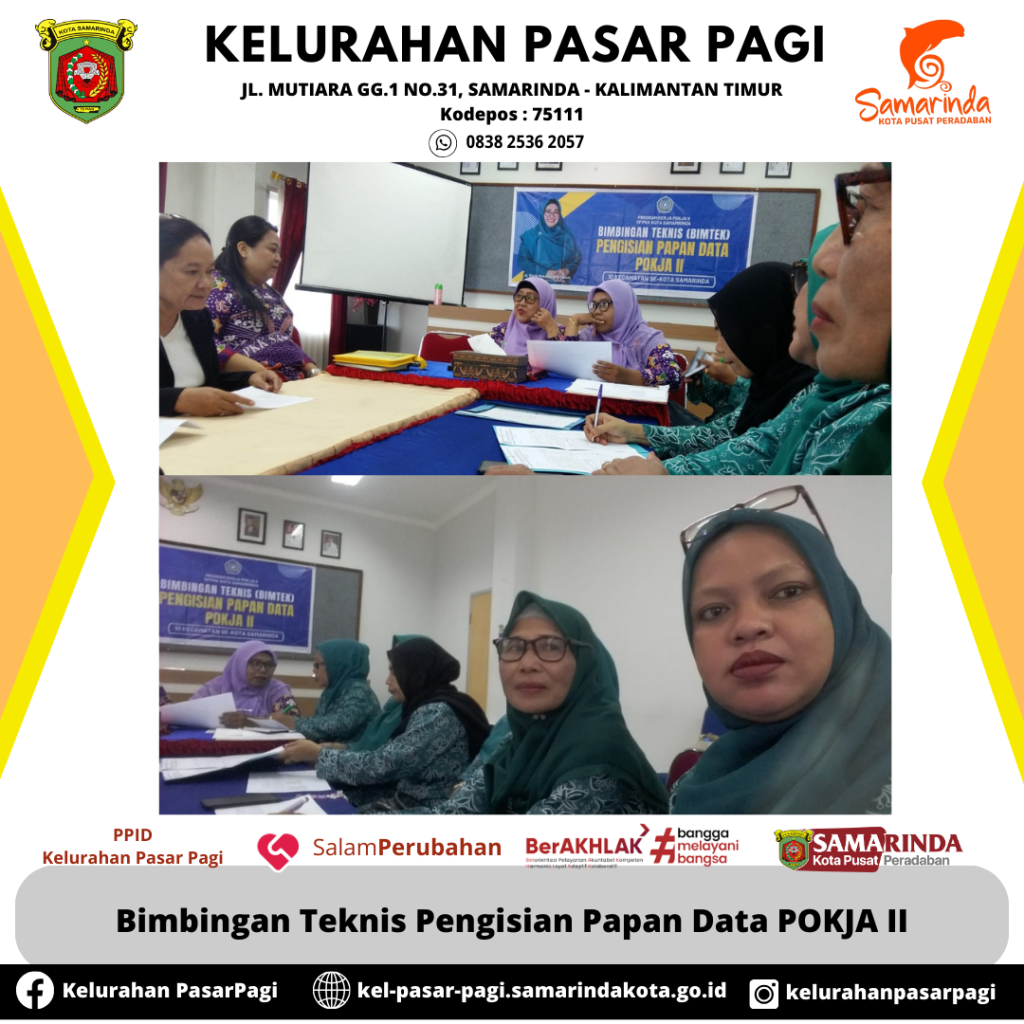 Bimtek Papan Data Pokja 2 dari Pokja 2 TP PKK Kota Samarinda
