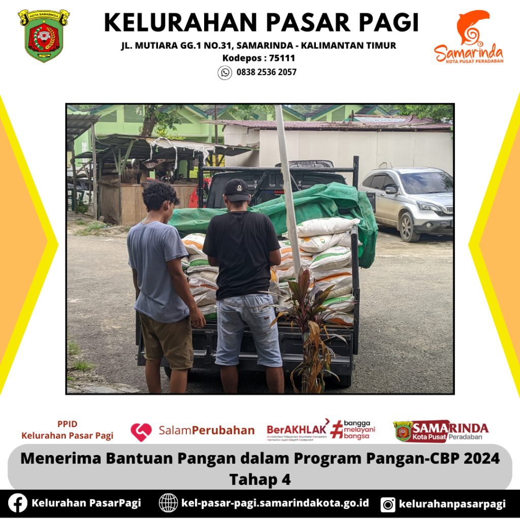 Menerima Bantuan Pangan dalam Program Pangan-CBP 2024 Tahap 4