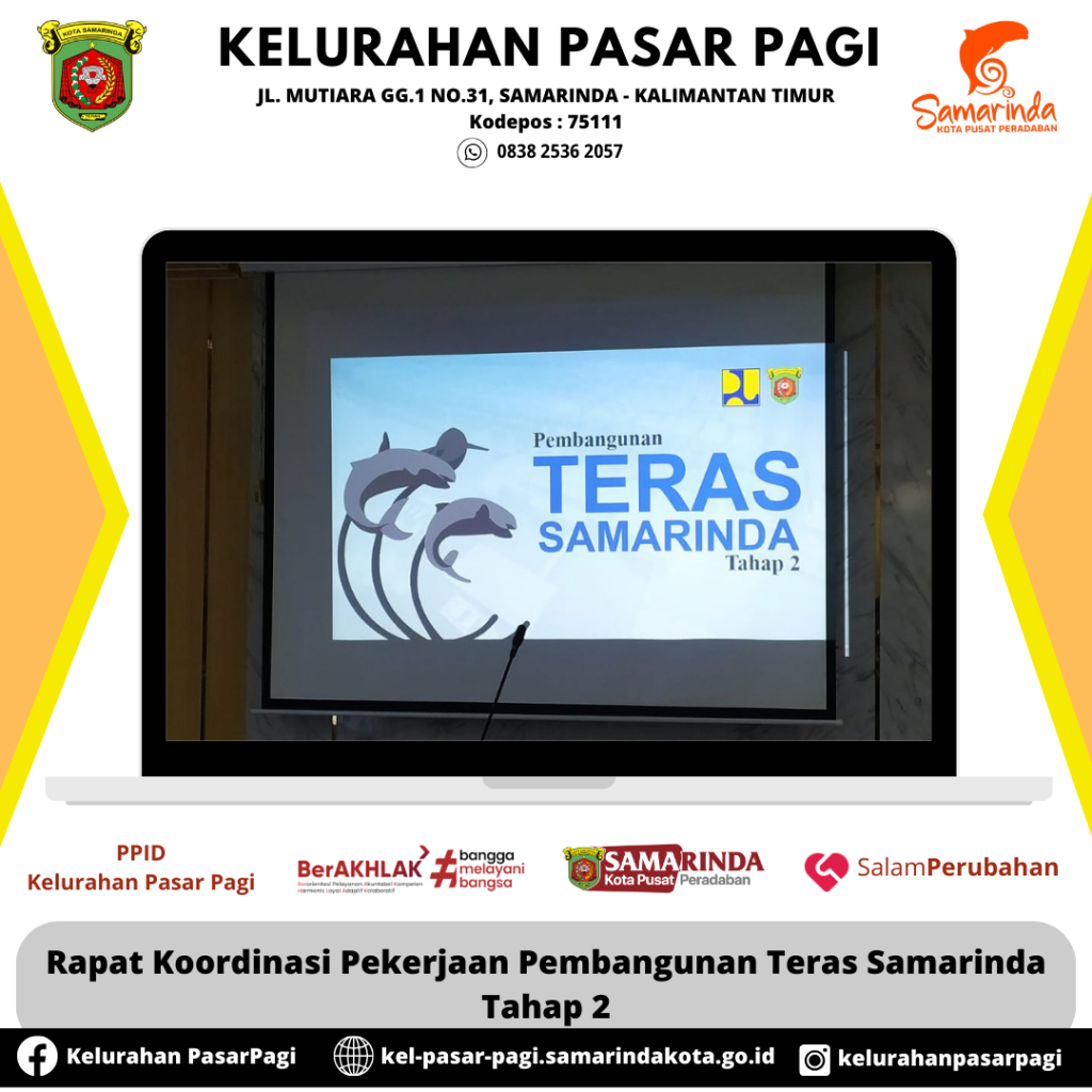 Rapat Koordinasi Pekerjaan Pembangunan Teras Samarinda Tahap 2