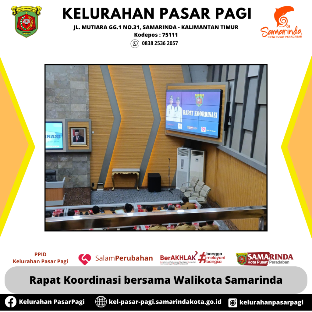 Rapat Koordinasi bersama Walikota Samarinda