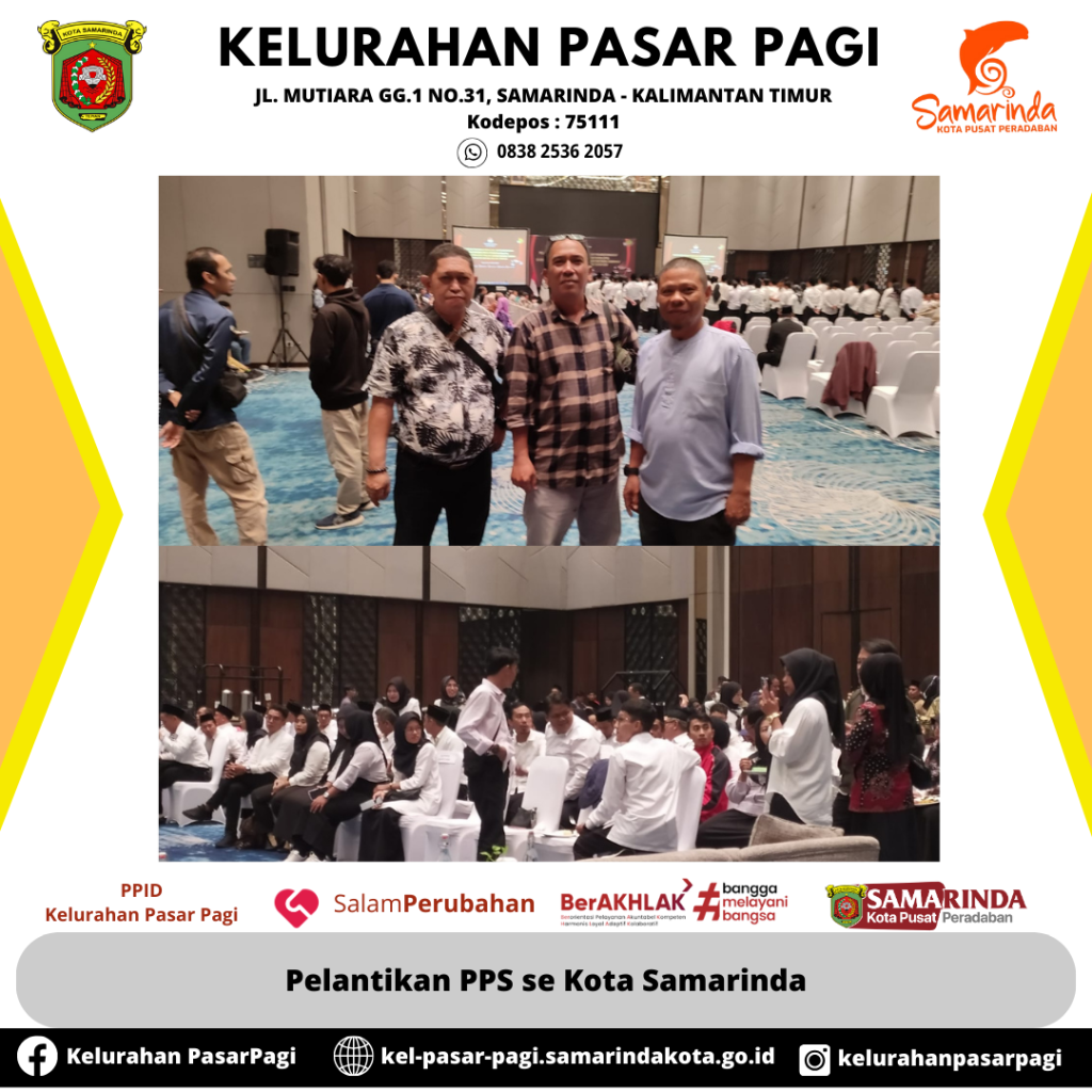 elantikan, Pengambilan Sumpah/Janji, Dan Penandatanganan Pakta Intergritas Panitia Pemungutan Suara (PPS) Se-Kota Samarinda