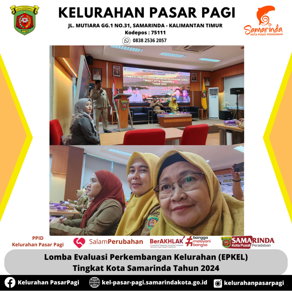 Lomba evaluasi perkembangan kelurahan (EPKEL) tk kota Smd th. 2024