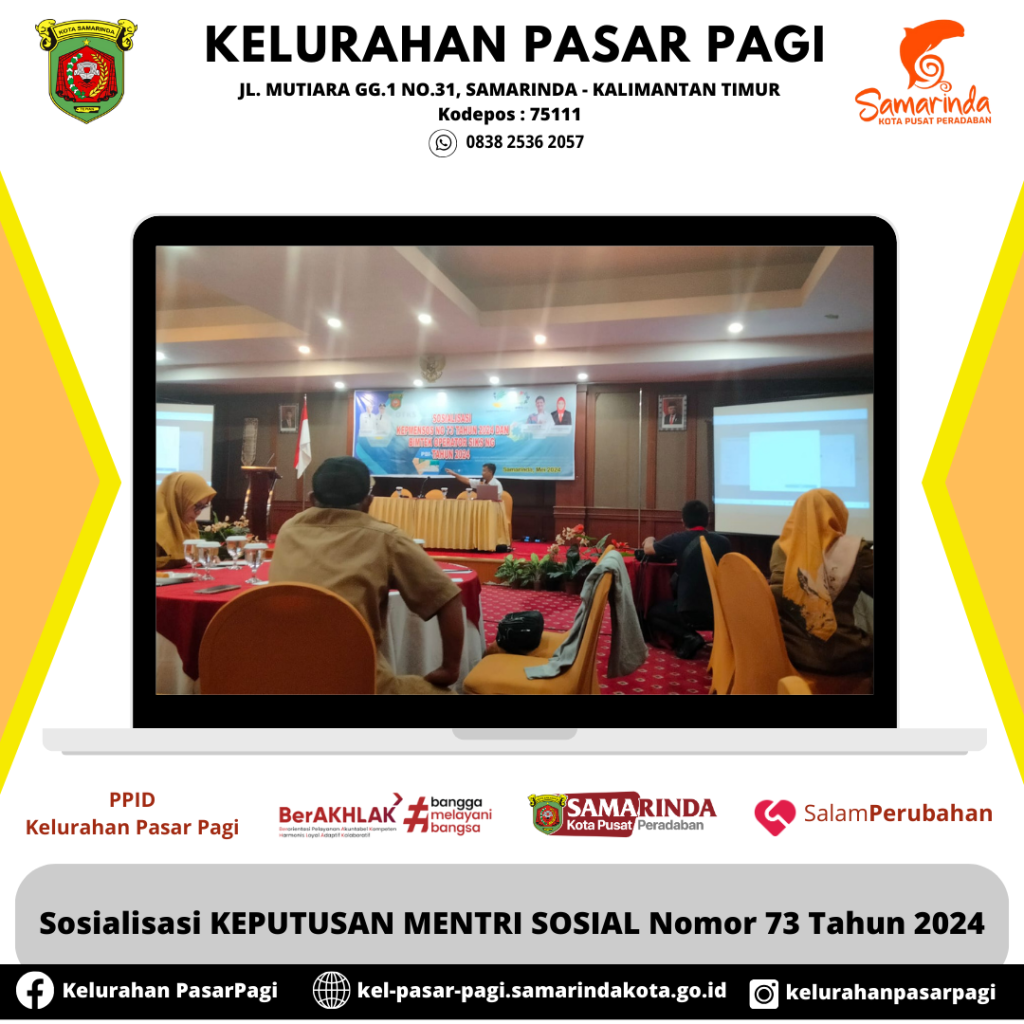 Sosialisasi KEPUTUSAN MENTRI SOSIAL Nomor 73 Tahun 2024