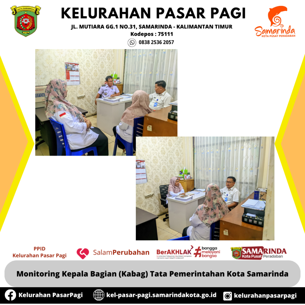 Monitoring Kepala Bagian (Kabag) Tata Pemerintahan Kota Samarinda