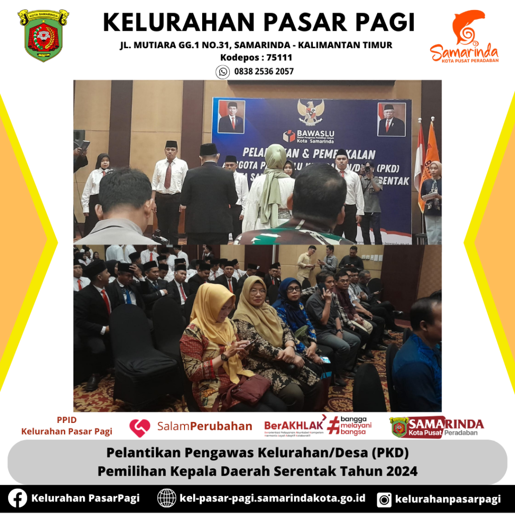 Pelantikan PKD PILKADA Serentak Tahun 2024