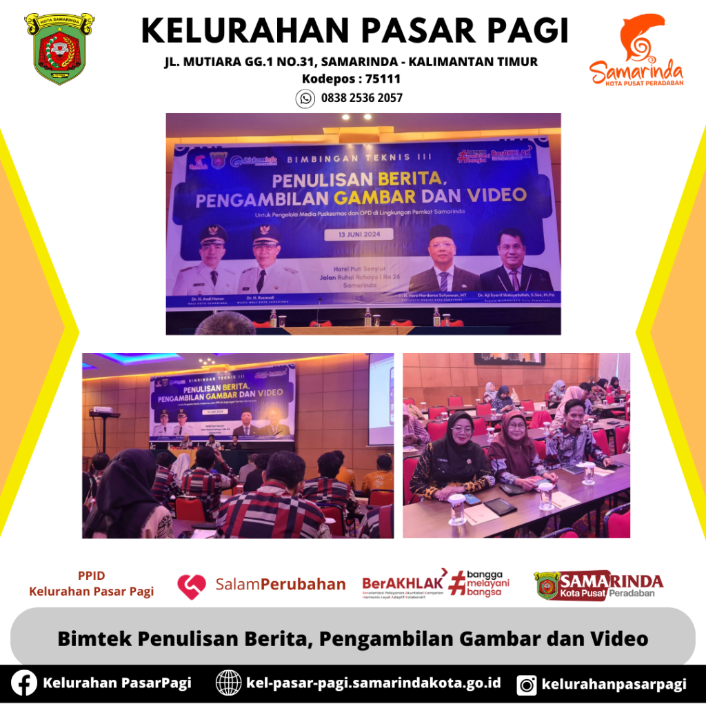 Bimbingan Teknis (Bimtek) Jurnalistik Untuk Teknik Penulisan Berita dan Pengambilan Gambar & Video