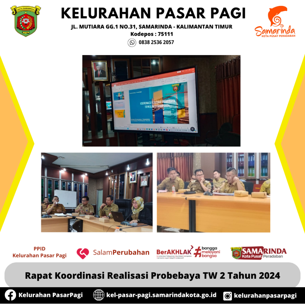 Rapat Koordinasi Realisasi Probebaya TW 2 Tahun 2024