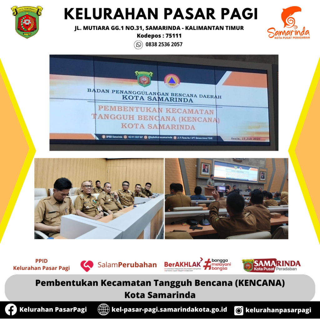 Pembentukan Kecamatan Tangguh Bencana (KENCANA) Kota Samarinda