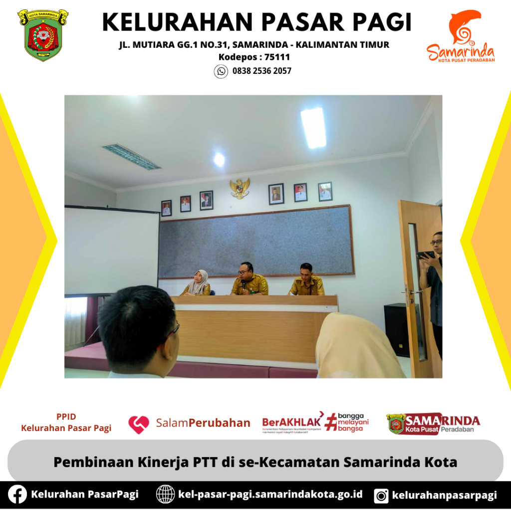 Pembinaan Kinerja PTT di se-Kecamatan Samarinda Kota