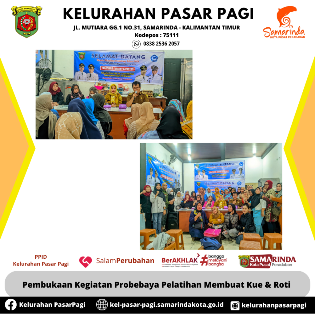 Pembukaan Kegiatan Probebaya Pelatihan Membuat Kue & Roti