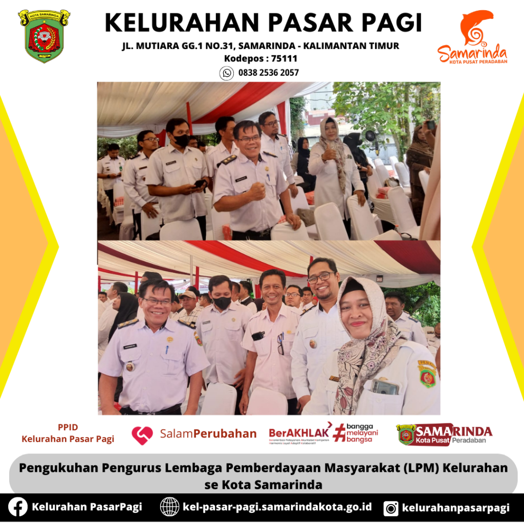 Pengukuhan Pengurus Lembaga Pemberdayaan Masyarakat (LPM) Kelurahan se Kota Samarinda