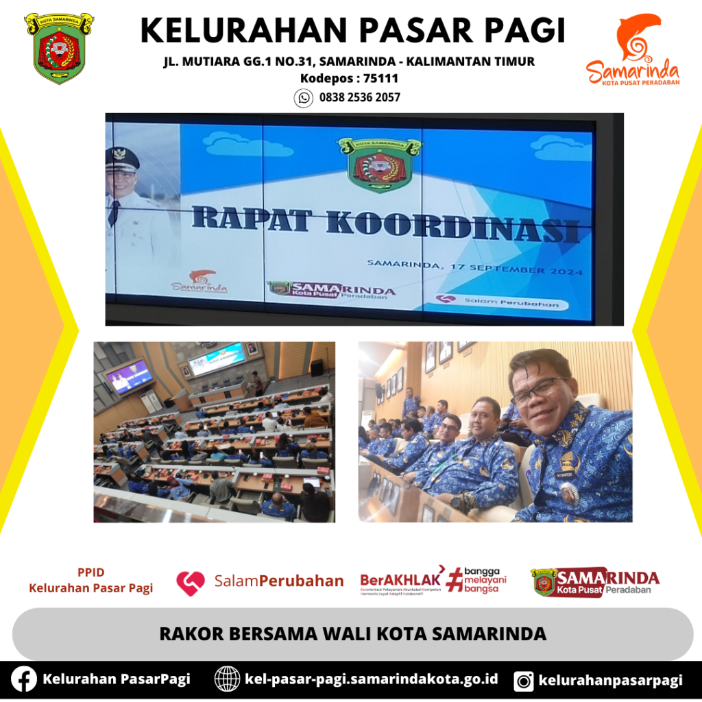 Rakor Bersama Wali Kota Samarinda