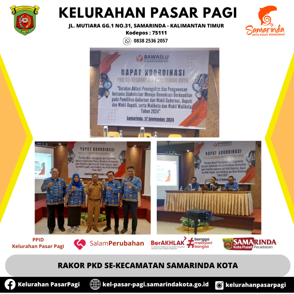 RAKOR PKD SE-KECAMATAN SAMARINDA KOTA