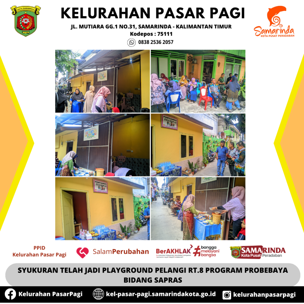 Syukuran atas telah jadinya Playground RT.8