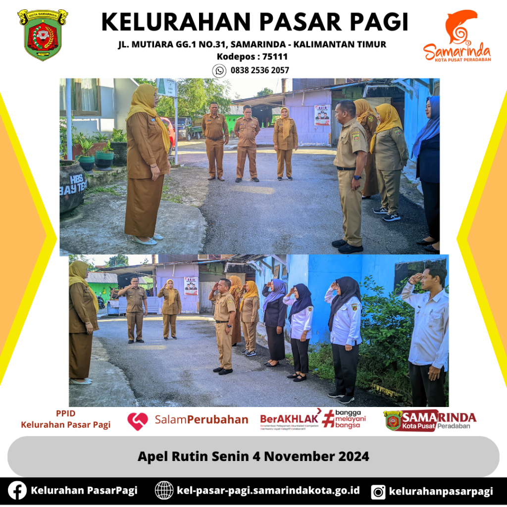 Apel Rutin Senin 4 November 2024