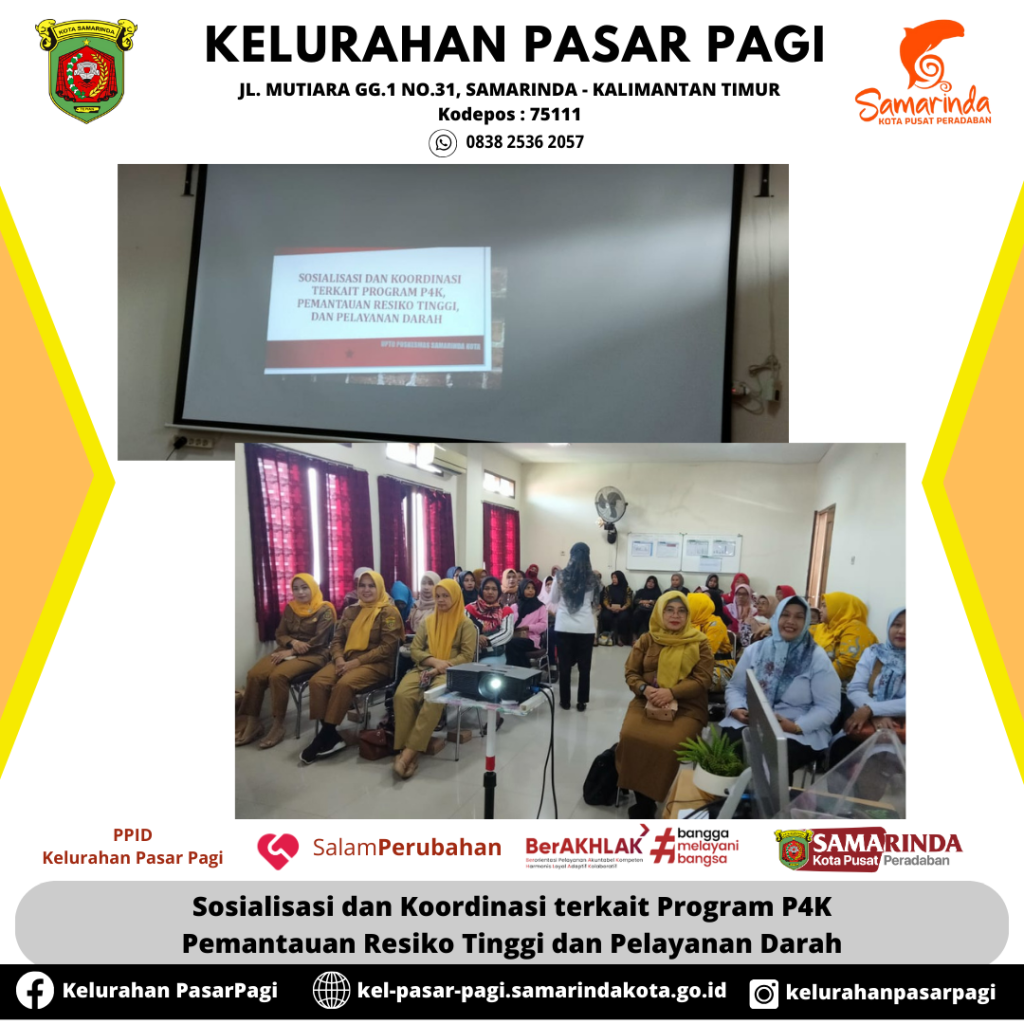 Sosialisasi dan Koordinasi terkait Program P4K Pemantauan Resiko Tinggi dan Pelayanan Darah