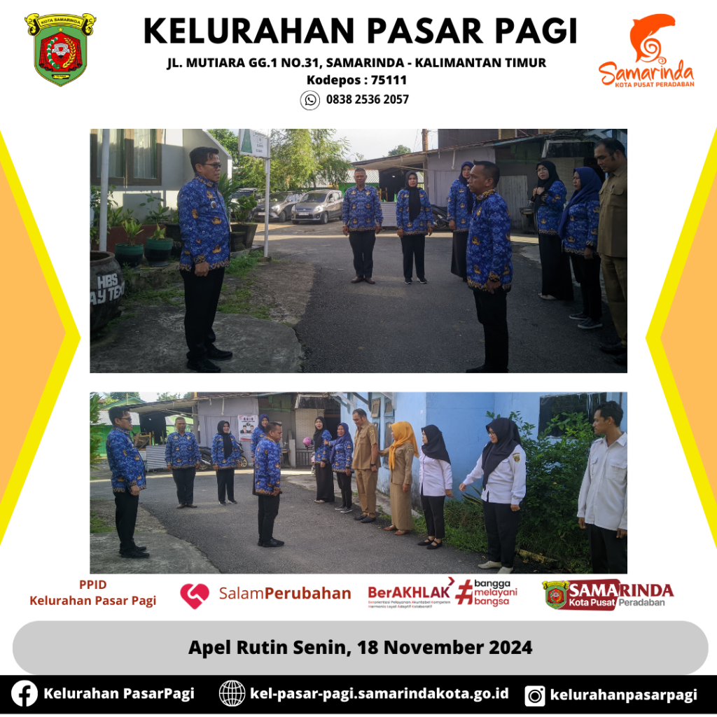 Apel Rutin Senin, 18 November 2024