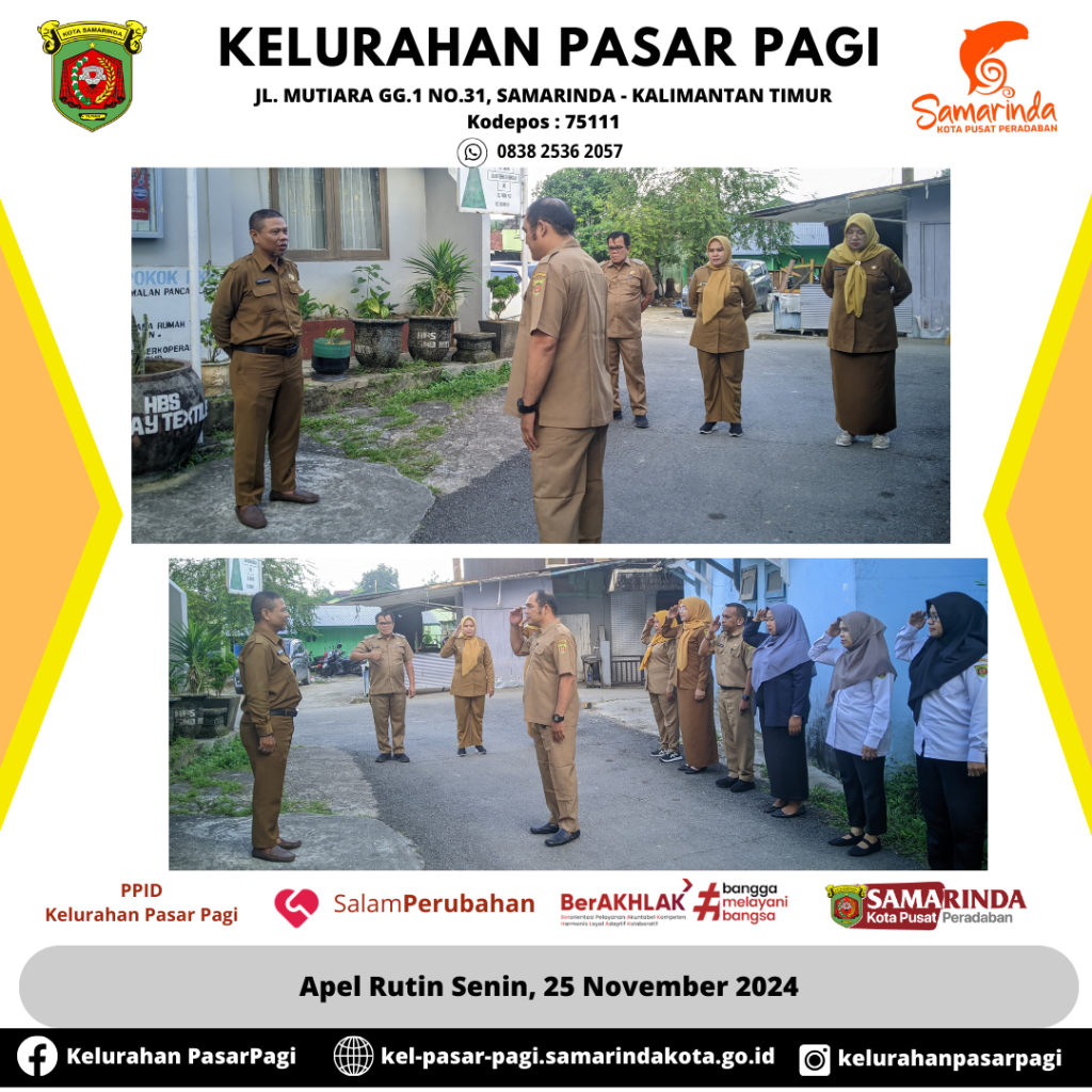 Apel Rutin Senin, 25 November 2024