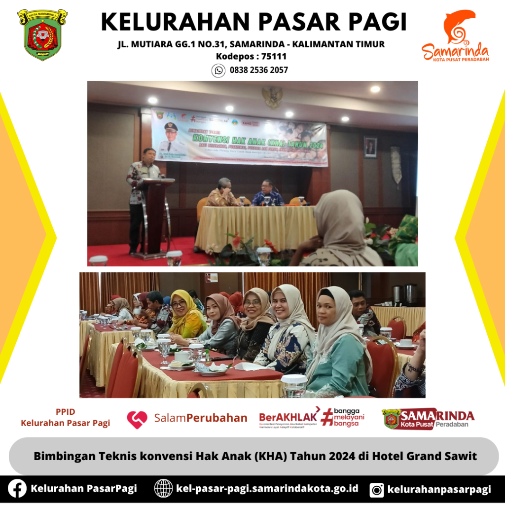 Bimbingan Teknis Konvensi Hak Anak (KHA) Tahun 2024 di Hotel Grand Sawit