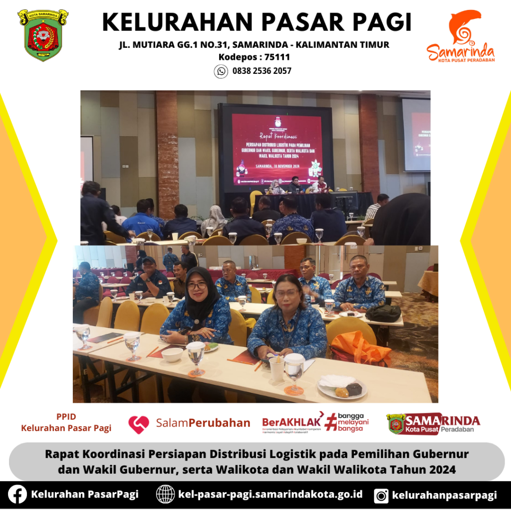 Rapat Koordinasi Persiapan Distribusi Logistik pada Pemilihan Gubernur dan Wakil Gubernur, serta Walikota dan Wakil Walikota Tahun 2024