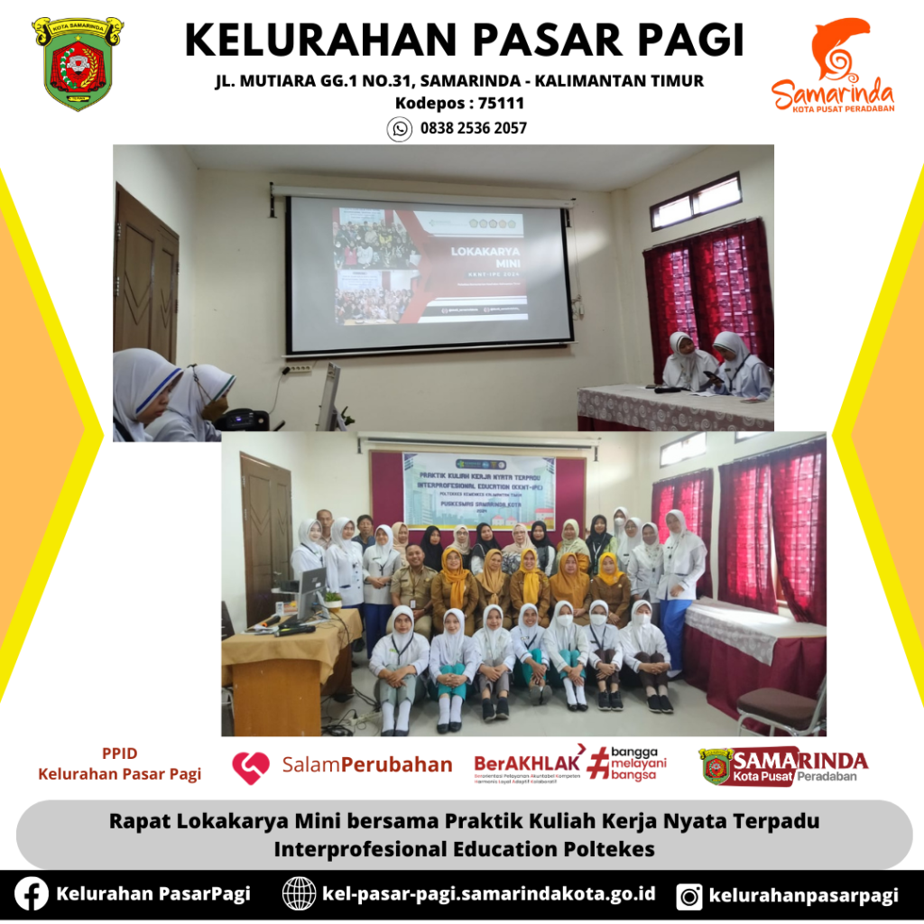 Rapat Lokakarya Mini bersama Praktik Kuliah Kerja Nyata Terpadu Interprofesional Education Poltekes