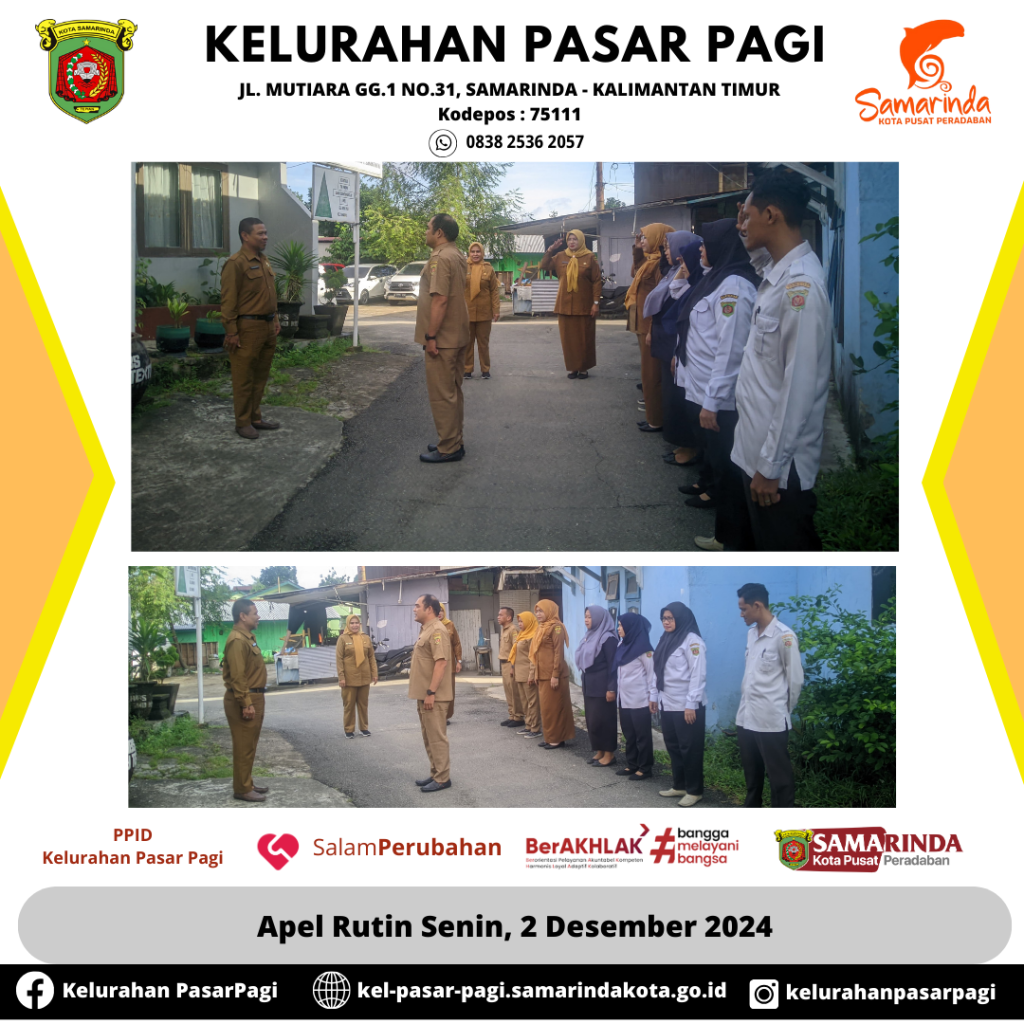 Apel Rutin Senin, 2 Desember 2024