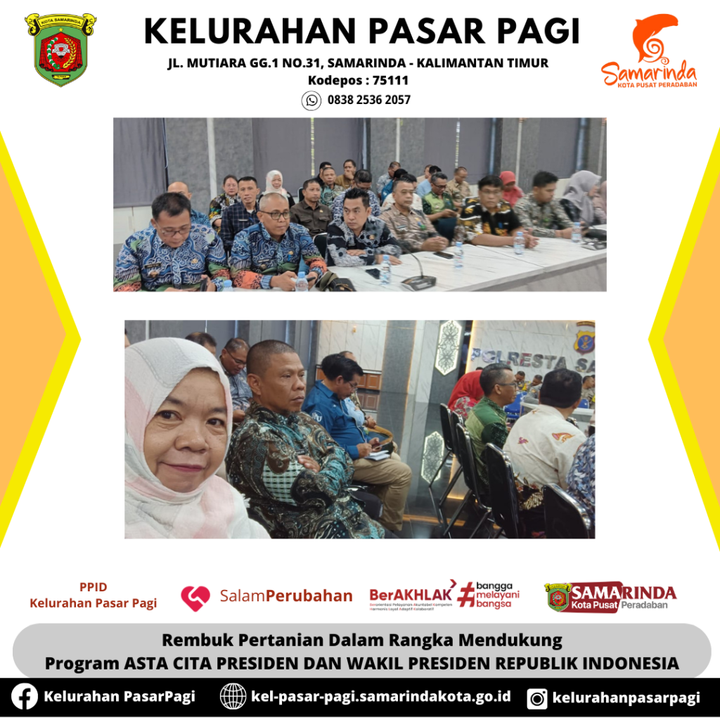 Rembuk Pertanian Dalam Rangka Mendukung Program ASTA CITA PRESIDEN DAN WAKIL PRESIDEN REPUBLIK INDONESIA