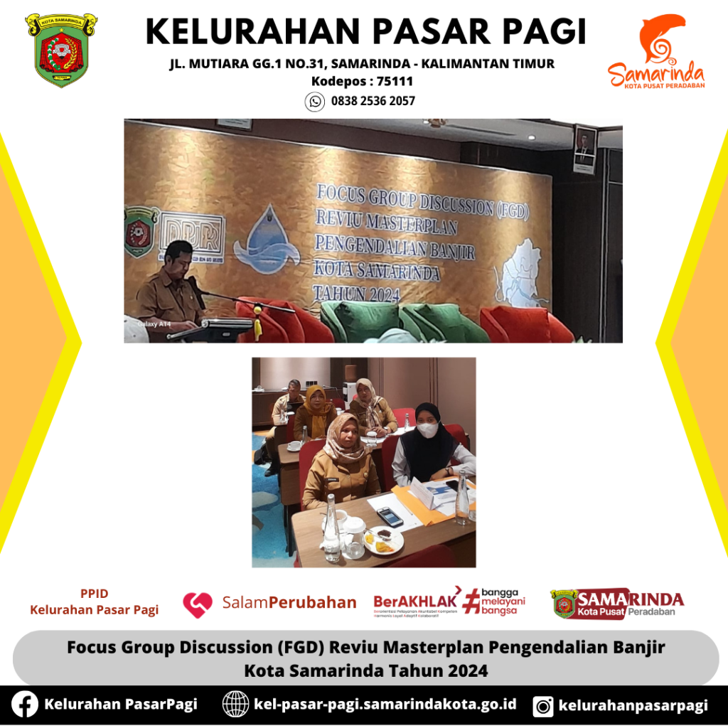 Focus Group Discussion (FGD) Reviu Masterplan Pengendalian Banjir Kota Samarinda Tahun 2024