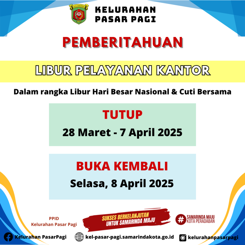 Pemberitahuan Libur Nasional & Cuti Bersama