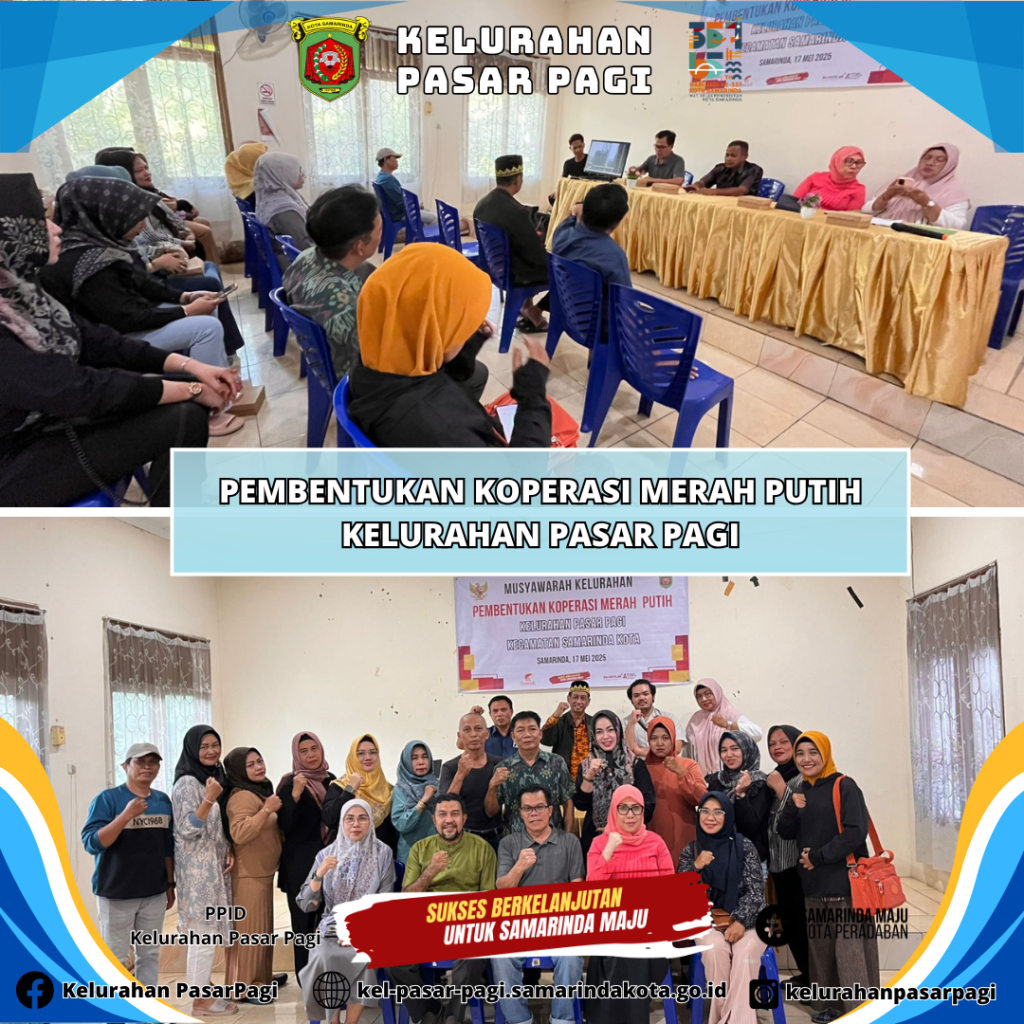 Musyawarah Pembentukan Koperasi Merah Putih (KMP) Kelurahan Pasar Pagi