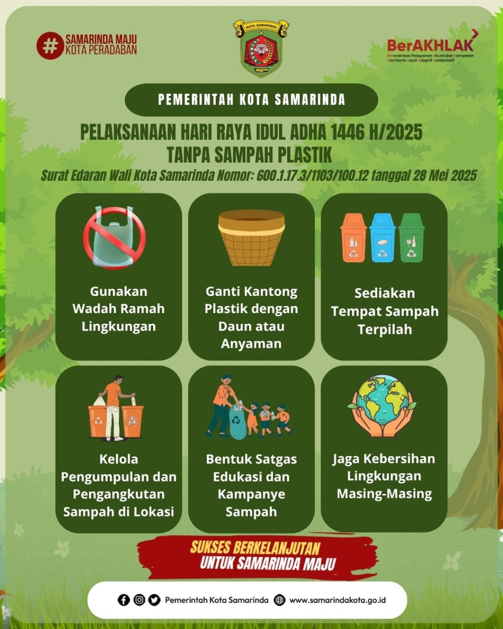 Himbauan Pemkot Samarinda Tentang Sampah Plastik Saat Hari Raya Idul Adha