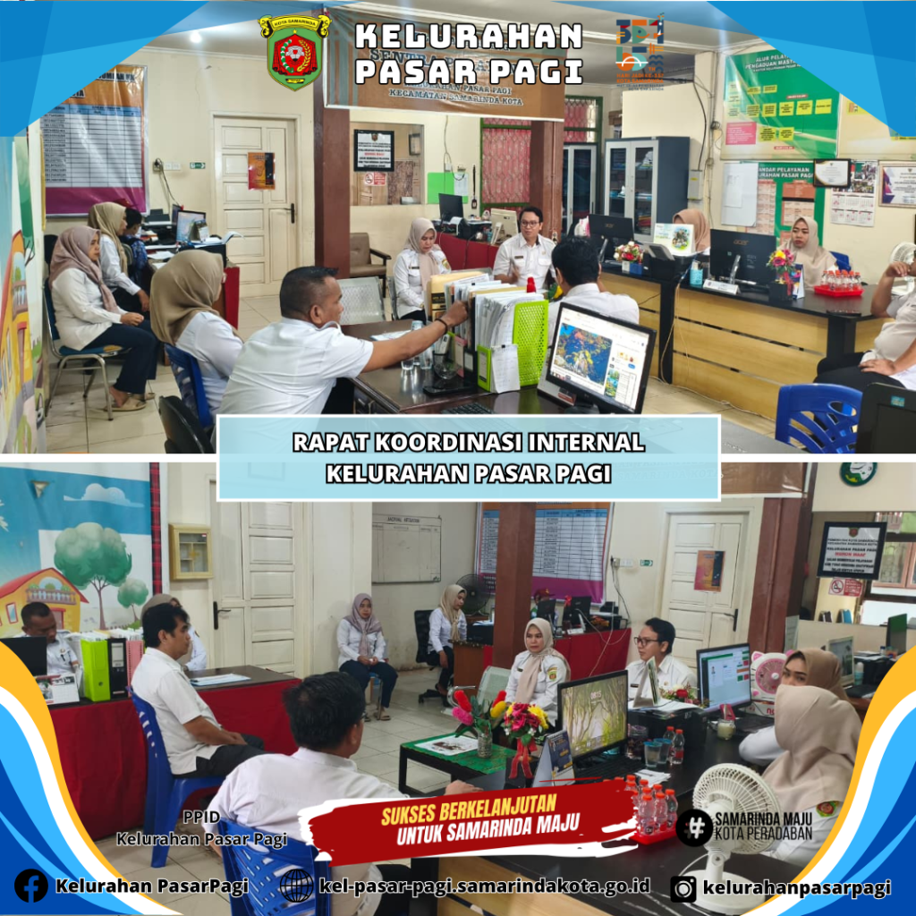 Rapat Koordinasi Internal Kelurahan Pasar Pagi