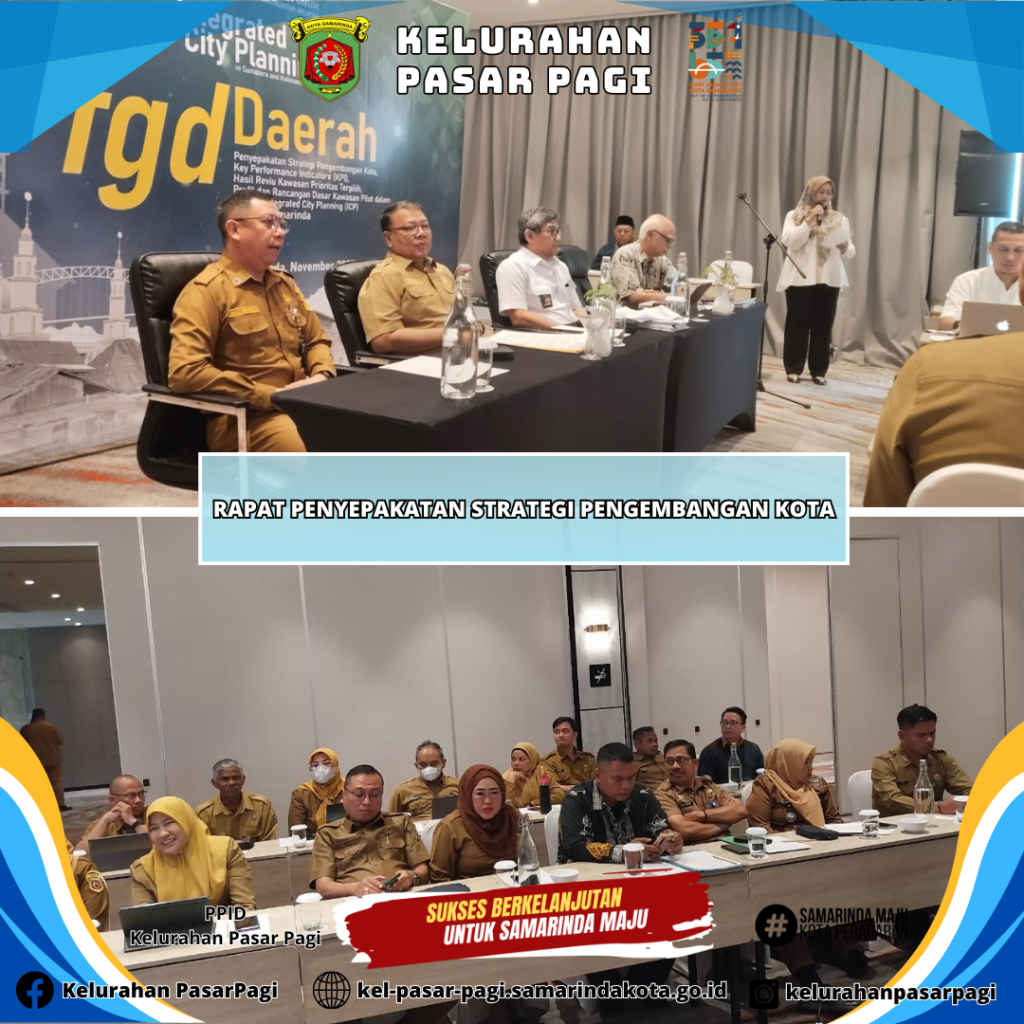 Rapat Penyepakatan Strategi Pengembangan Kota