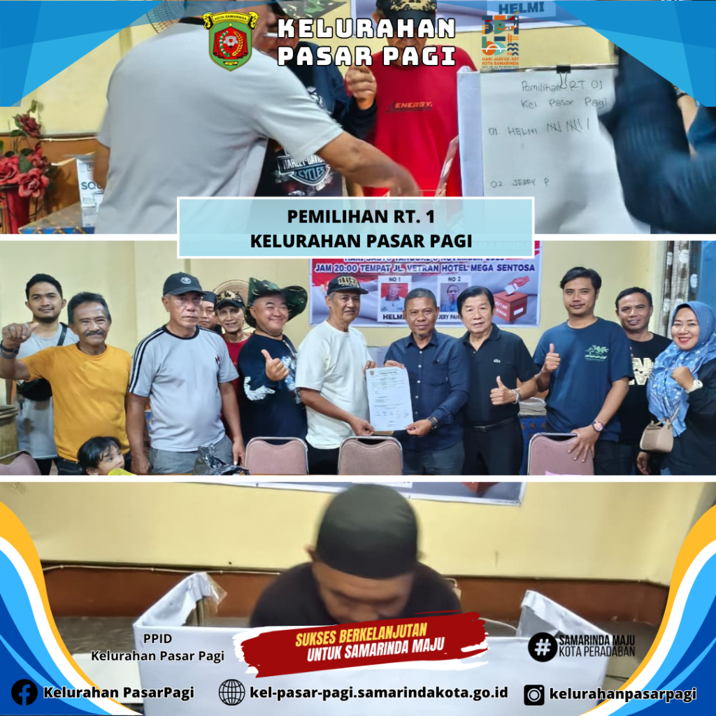 Pemilihan Ketua RT. 1 Kelurahan Pasar Pagi
