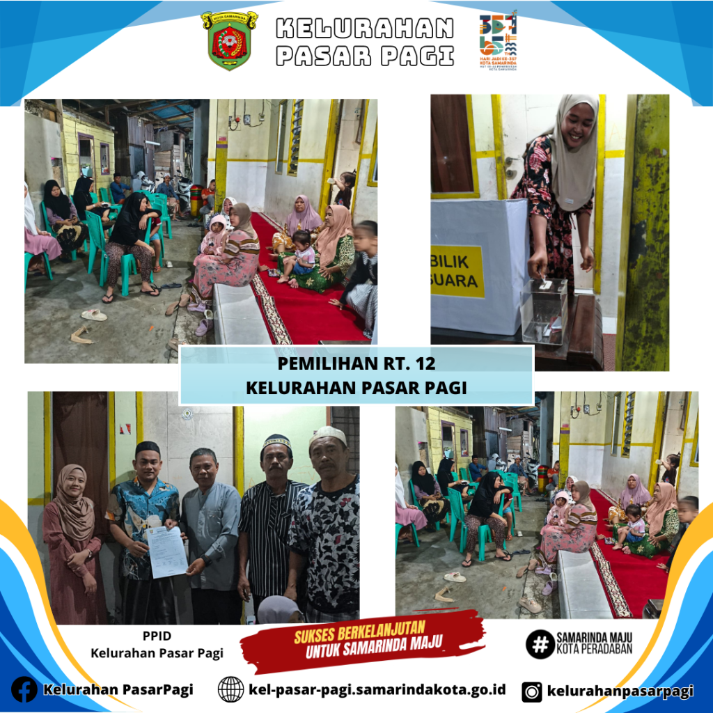 Pemilihan Ketua RT. 12 Kelurahan Pasar Pagi