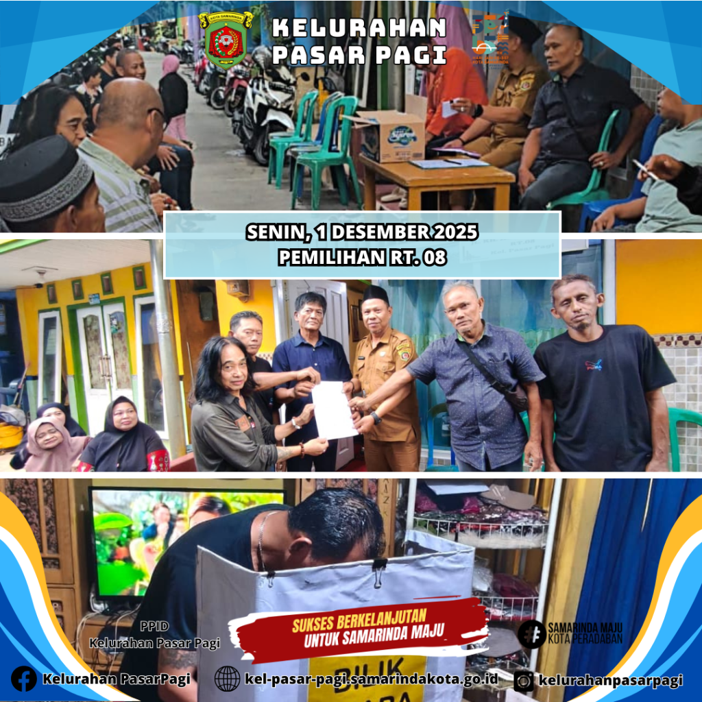 Pemilihan Ketua RT. 08 Kelurahan Pasar Pagi