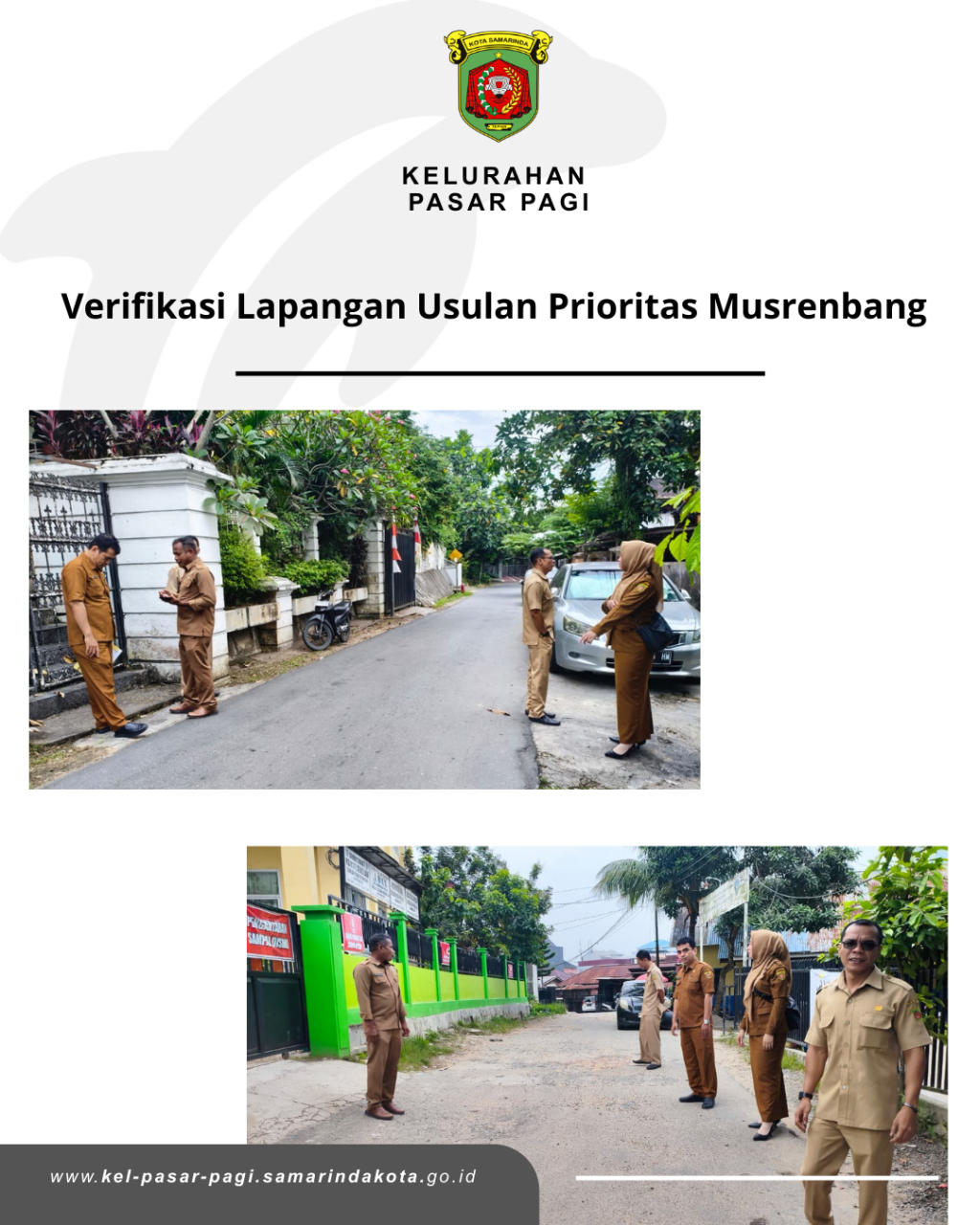 Verifikasi Lapangan Musrenbang Kelurahan Pasar Pagi Tahun 2027