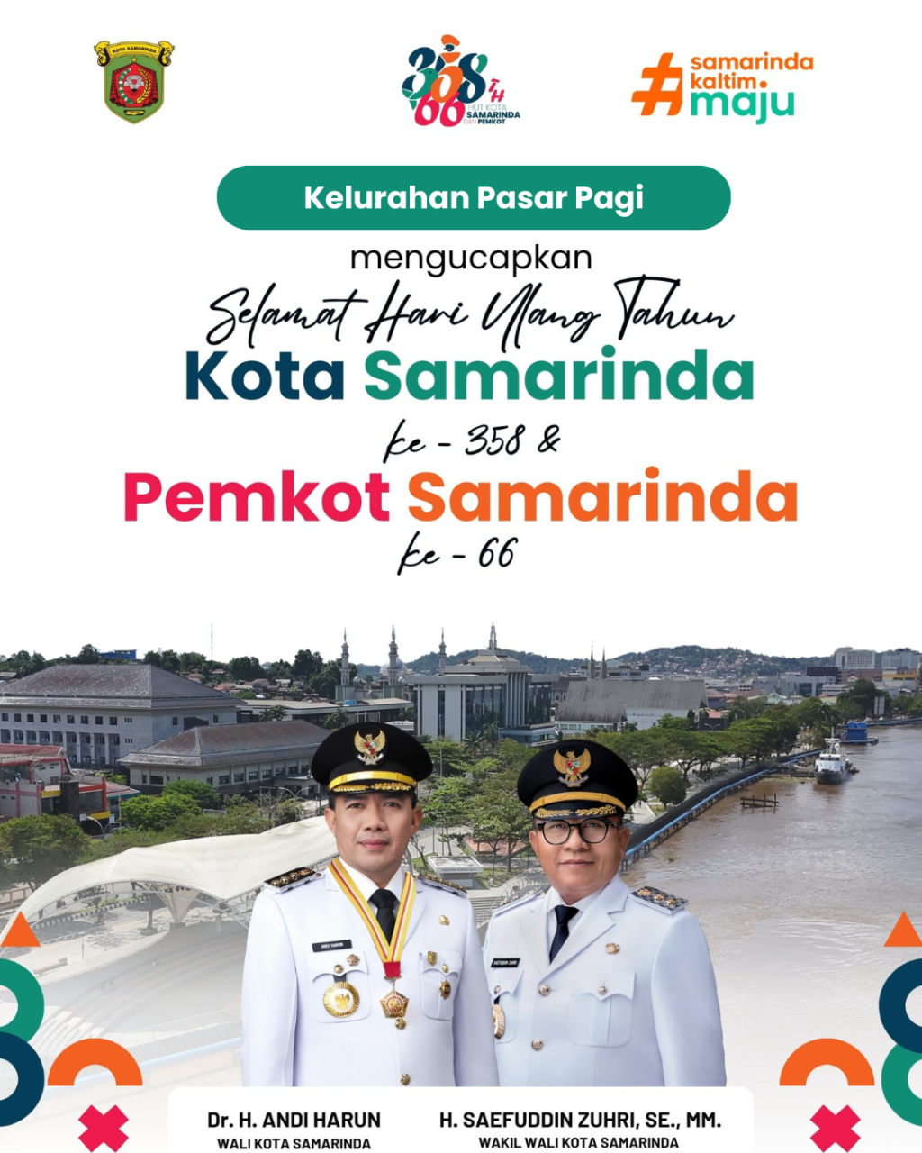 Selamat Hari Ulang Tahun Kota Samarinda ke-358 dan Pemerintah Kota Samarinda ke-66