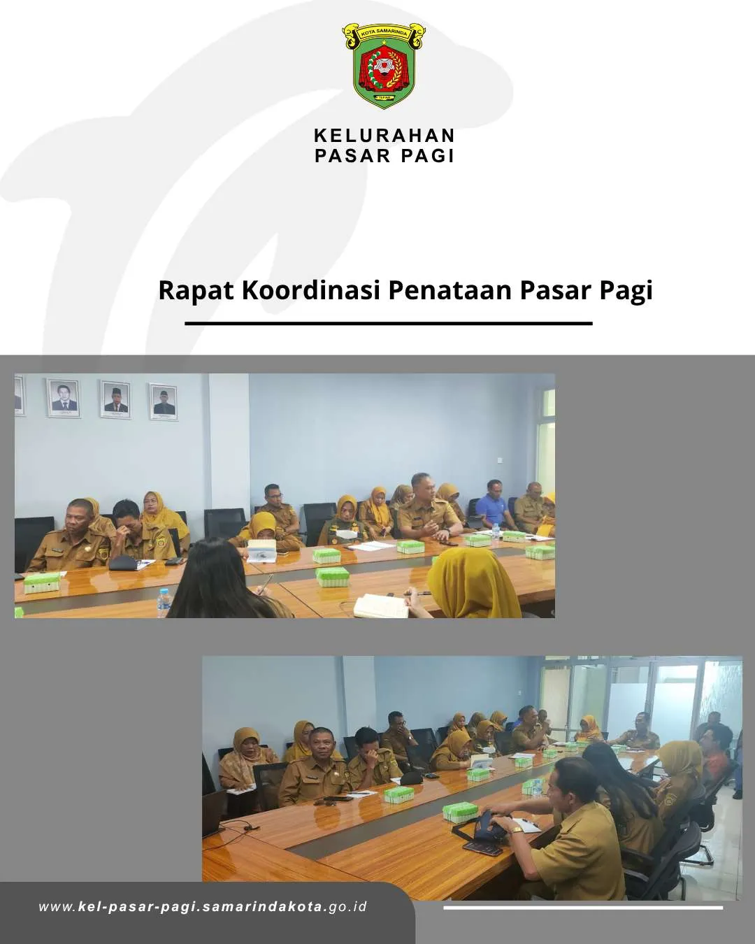 Rapat Koordinasi Penataan Pasar Pagi
