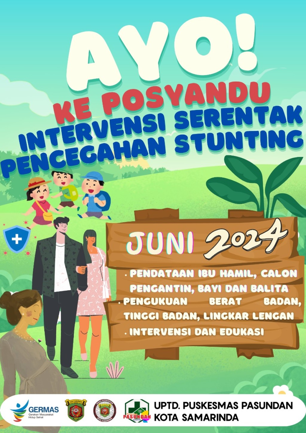 Intervensi Serentak Pencegahan Stunting,Selama Bulan Juni Jangan Lupa Kunjungi Posyandu Terdekat Yaaaa...