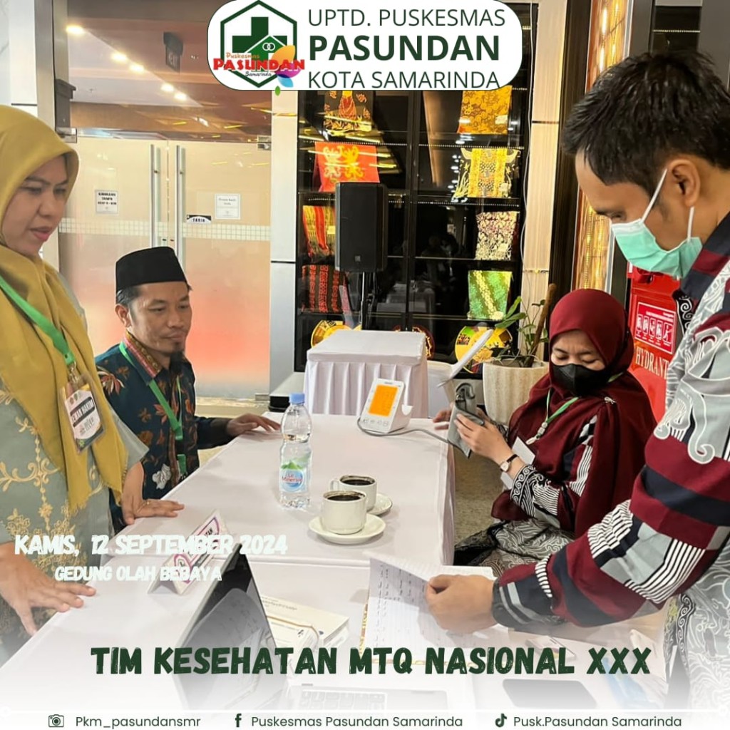 TIM KESEHATAN MTQ NASIONAL XXX DI GEDUNG OLAH BEBAYA SAMARINDA