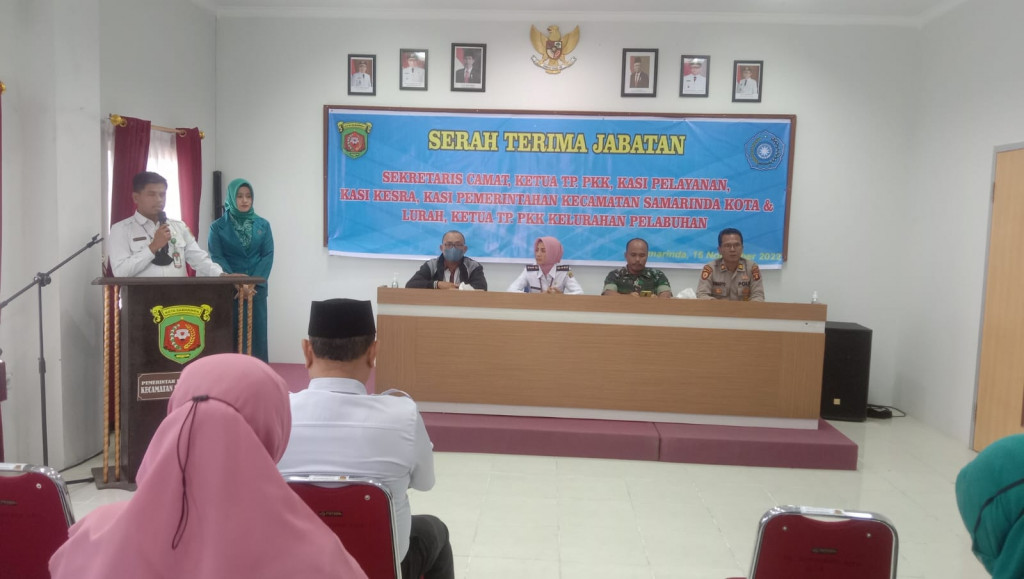 Acara Serah Terima Jabatan ( SERTIJAB ) di kecamatan Samarinda Kota