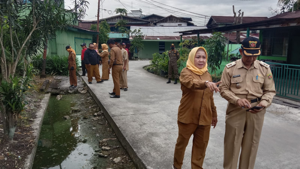 Peninjaun Perbatasan Kelurahan Pelabuhan dan Kelurahan Sungai Pinang Luar