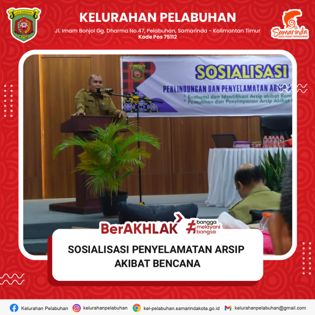 Sosialisasi Penyelamatan Arsip Akibat Bancana