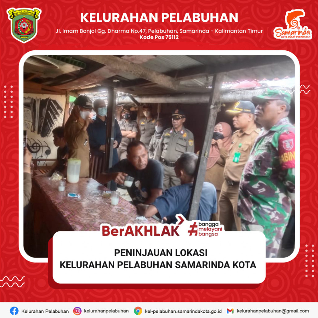 Peninjauan Lokasi Di Daerah Kelurahan Pelabuhan Samarinda Kota
