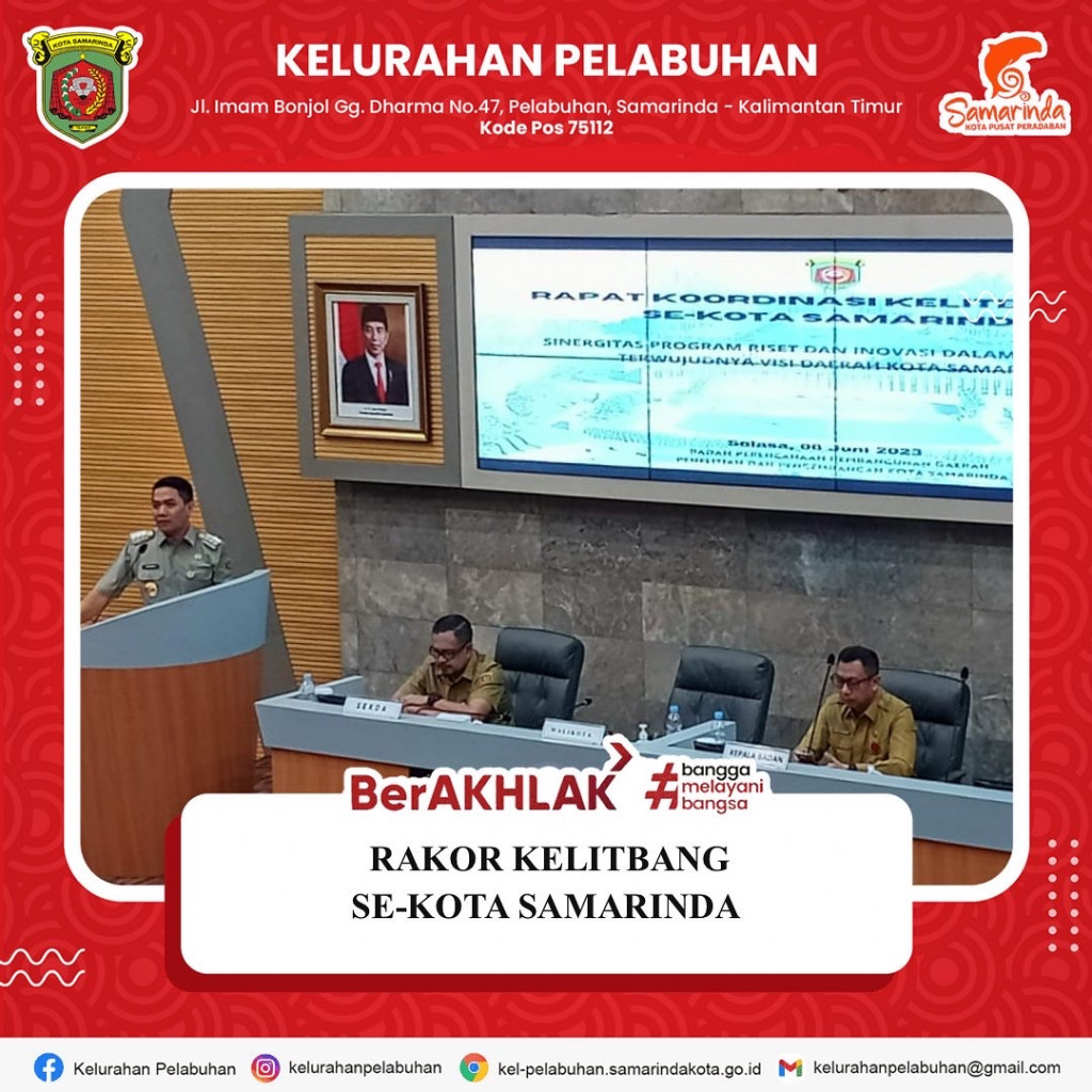 Rapat Koordinasi Kelitbangan Se-Kota